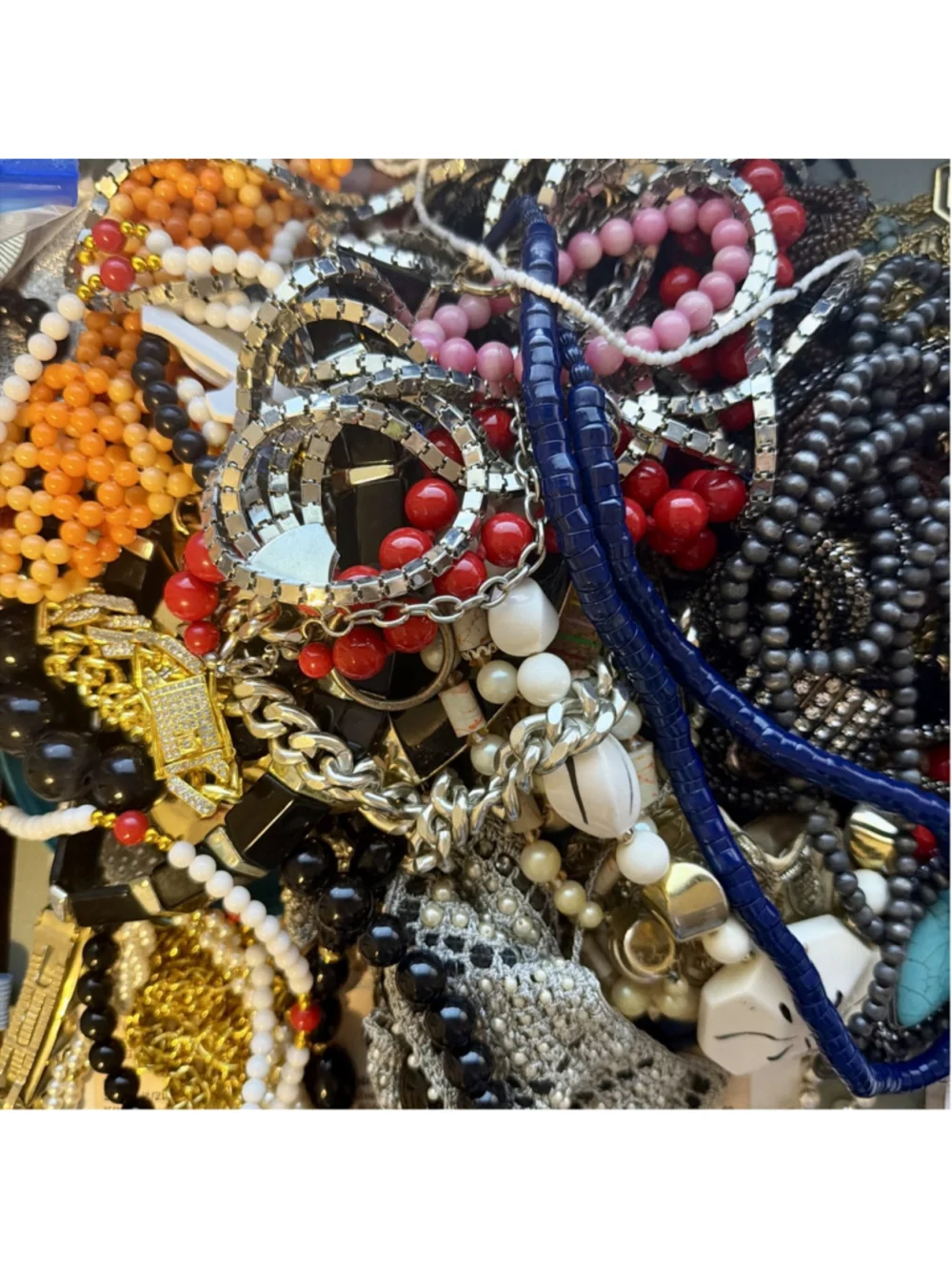 1 - 2 LB Mixed Jewelry LOT Modern and Vintage ALL WEARABLE Bulk LOT